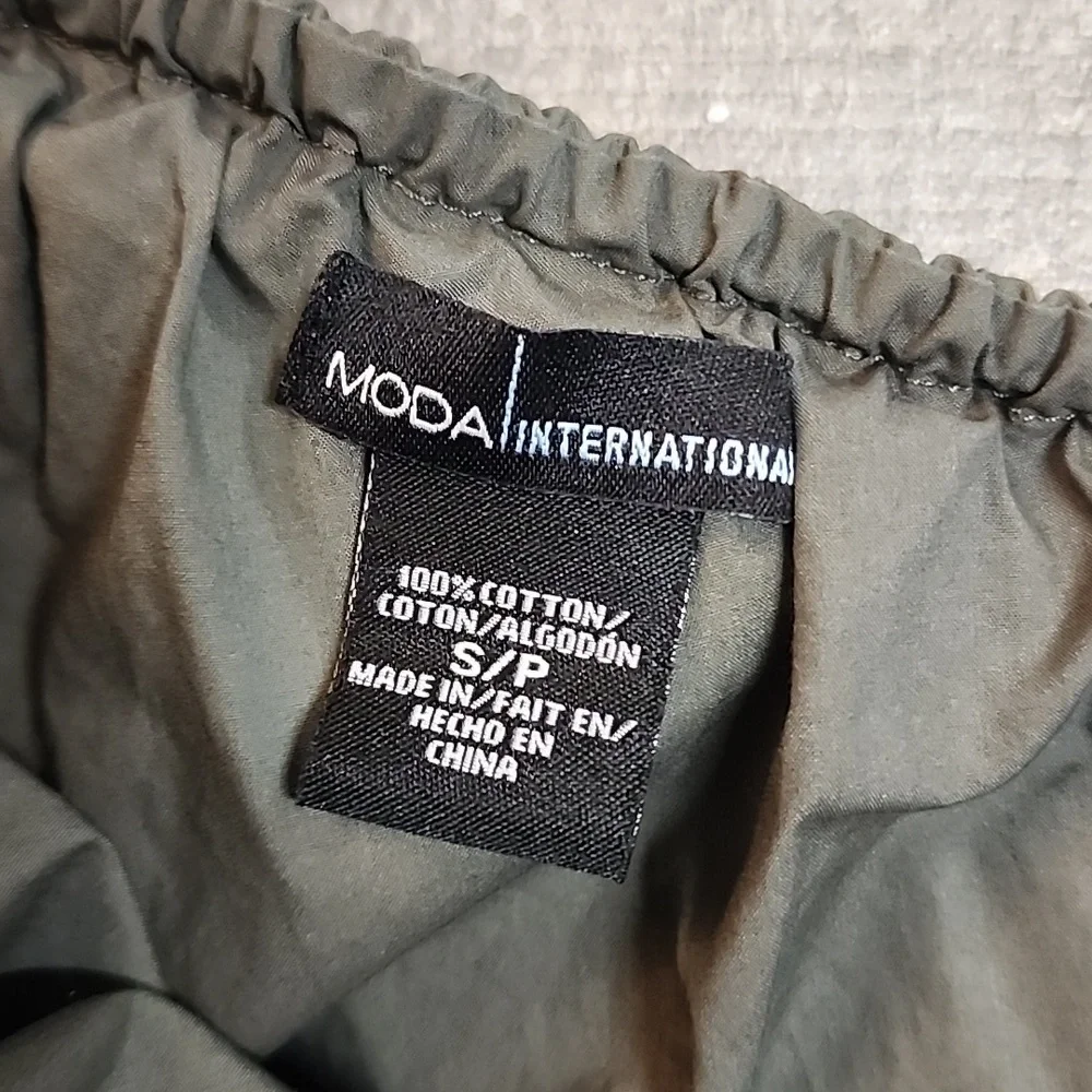 Mode International brand cargo style one shoulder dress - Picture 9 of 10
